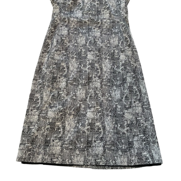 MM Lafleur Women’s 0P Aditi Sheath Dress Black White Crackle Print Sleeveless - Picture 7 of 14